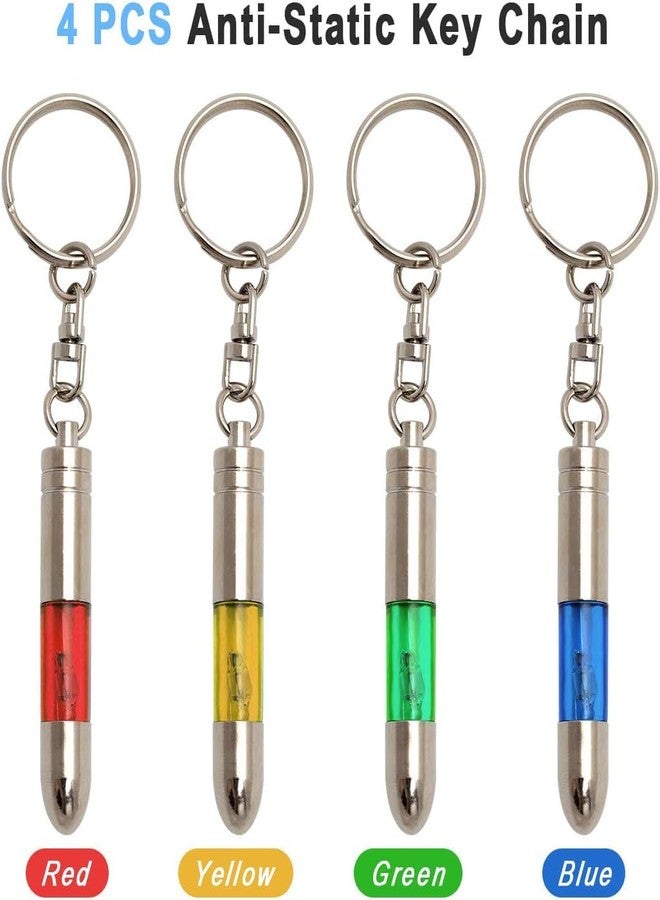 Coitak 4-Piece Static Electricity Remover Keychain - Human & Car Static Eliminator - Image 2